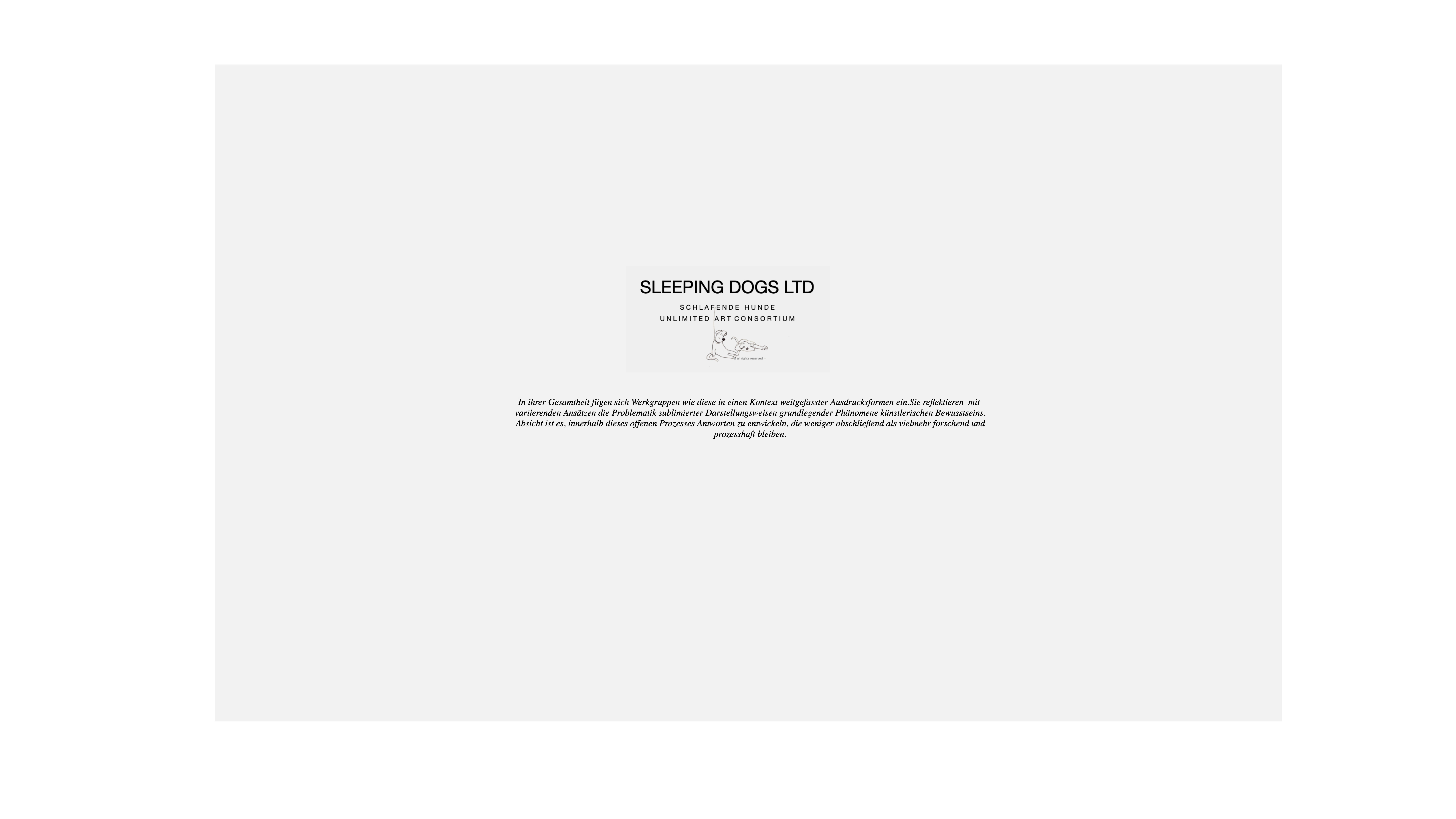 Heiner H. Hoier / FLOOR / Hoier.works / SLEEPING DOGS UNLIMITED ART CONSORTIUM