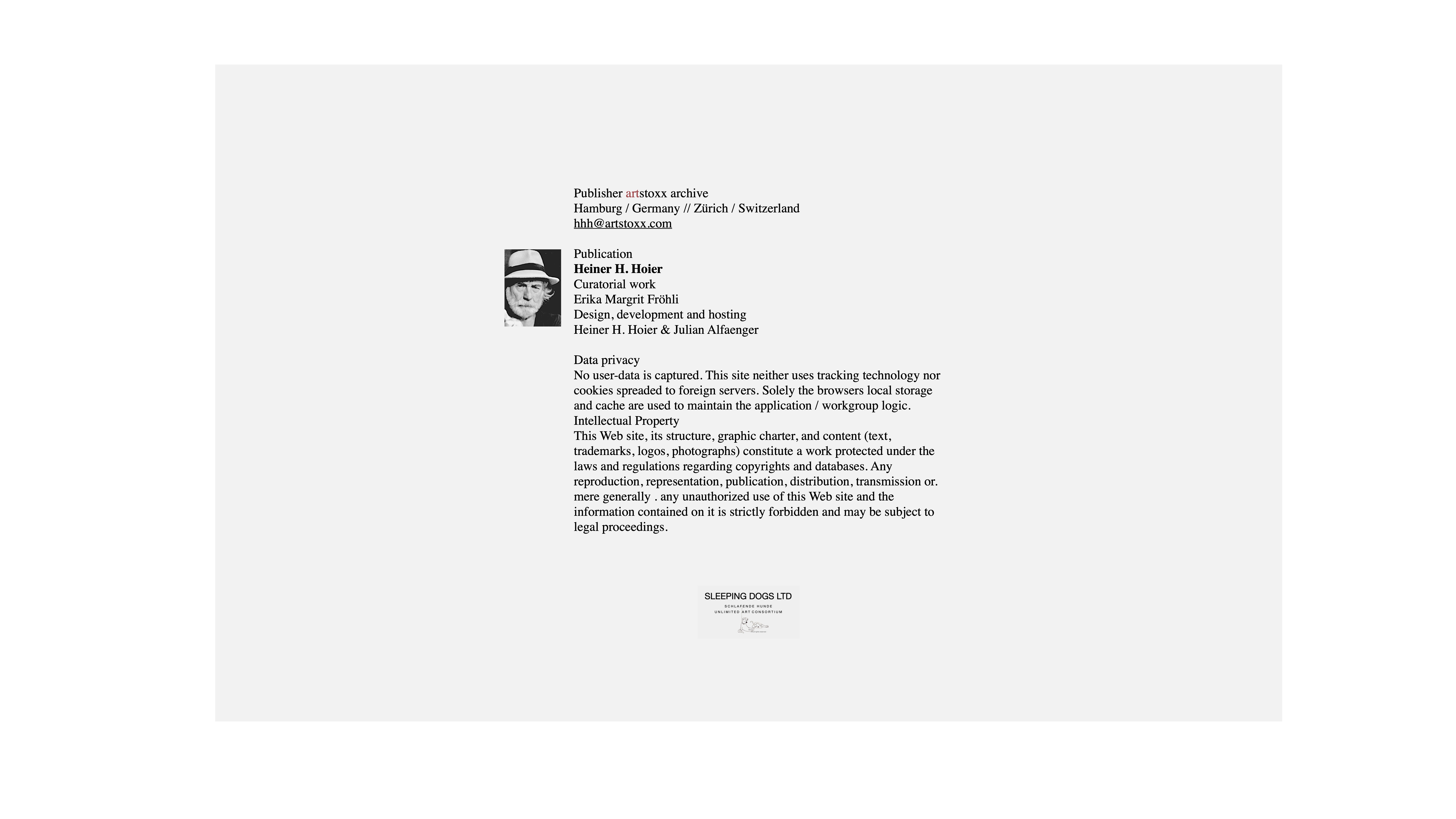 Heiner H. Hoier / FLOOR / Hoier.works / IMPRESSUM / IMPRINT